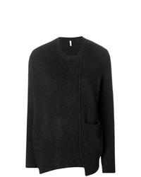 Женский темно-серый свитер с круглым вырезом от Boboutic