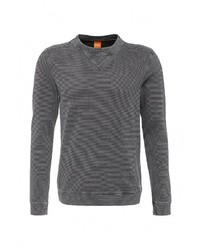 Мужской темно-серый свитер с круглым вырезом от Boss Orange