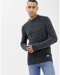 Мужской темно-серый свитер с круглым вырезом от Brave Soul