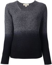 Женский темно-серый свитер с круглым вырезом от Burberry