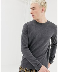 Мужской темно-серый свитер с круглым вырезом от Calvin Klein