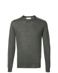 Мужской темно-серый свитер с круглым вырезом от Cerruti 1881