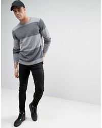 Мужской темно-серый свитер с круглым вырезом от RVCA