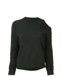 Женский темно-серый свитер с круглым вырезом от CHRISTOPHER ESBER