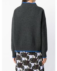 Женский темно-серый свитер с круглым вырезом от Marni