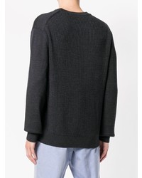 Мужской темно-серый свитер с круглым вырезом от Kenzo