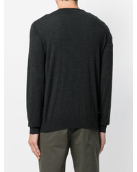 Мужской темно-серый свитер с круглым вырезом от Nuur