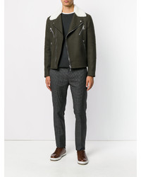 Мужской темно-серый свитер с круглым вырезом от Massimo Alba