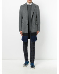 Мужской темно-серый свитер с круглым вырезом от Roberto Collina