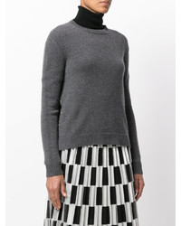 Женский темно-серый свитер с круглым вырезом от Valentino