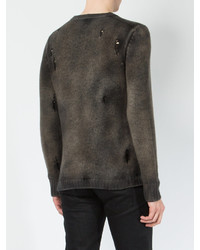 Мужской темно-серый свитер с круглым вырезом от Avant Toi