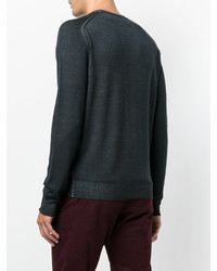 Мужской темно-серый свитер с круглым вырезом от Etro