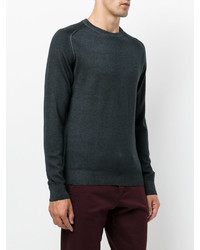 Мужской темно-серый свитер с круглым вырезом от Etro