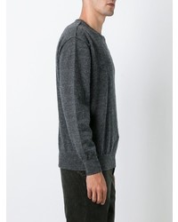 Мужской темно-серый свитер с круглым вырезом от Golden Goose Deluxe Brand