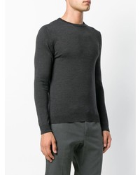Мужской темно-серый свитер с круглым вырезом от Cenere Gb