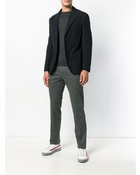 Мужской темно-серый свитер с круглым вырезом от Cenere Gb