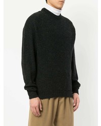 Мужской темно-серый свитер с круглым вырезом от Lemaire