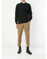 Мужской темно-серый свитер с круглым вырезом от Lemaire