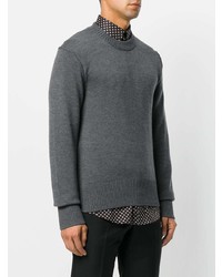 Мужской темно-серый свитер с круглым вырезом от Dolce & Gabbana