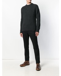 Мужской темно-серый свитер с круглым вырезом от Woolrich