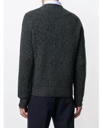 Мужской темно-серый свитер с круглым вырезом от Canali