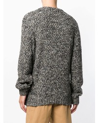 Мужской темно-серый свитер с круглым вырезом от Folk