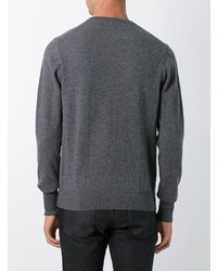 Мужской темно-серый свитер с круглым вырезом от Ballantyne