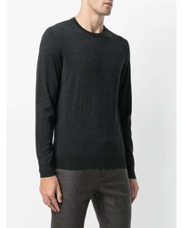 Мужской темно-серый свитер с круглым вырезом от Drumohr