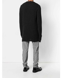 Мужской темно-серый свитер с круглым вырезом от Lost & Found Ria Dunn