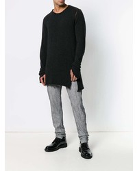 Мужской темно-серый свитер с круглым вырезом от Lost & Found Ria Dunn