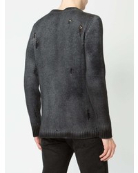 Мужской темно-серый свитер с круглым вырезом от Avant Toi