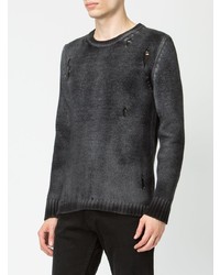 Мужской темно-серый свитер с круглым вырезом от Avant Toi