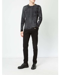 Мужской темно-серый свитер с круглым вырезом от Avant Toi