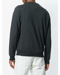 Мужской темно-серый свитер с круглым вырезом от Paul & Shark