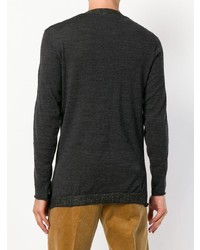 Мужской темно-серый свитер с круглым вырезом от Transit