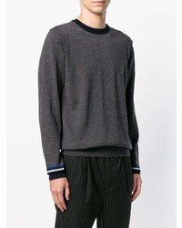 Мужской темно-серый свитер с круглым вырезом от Dondup