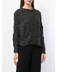 Женский темно-серый свитер с круглым вырезом от Plantation