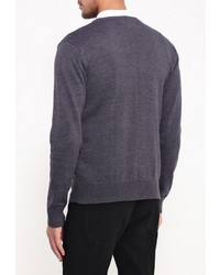 Мужской темно-серый свитер с круглым вырезом от Deblasio