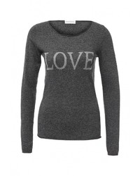 Женский темно-серый свитер с круглым вырезом от Delicate Love