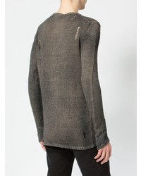Мужской темно-серый свитер с круглым вырезом от Avant Toi