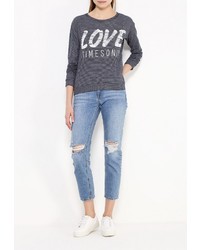 Женский темно-серый свитер с круглым вырезом от Dorado