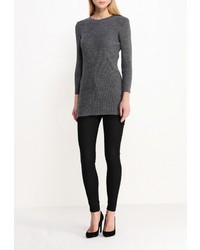 Женский темно-серый свитер с круглым вырезом от Edge Clothing