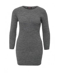 Женский темно-серый свитер с круглым вырезом от Edge Clothing