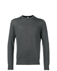 Мужской темно-серый свитер с круглым вырезом от Eleventy
