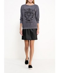 Женский темно-серый свитер с круглым вырезом от Emoi