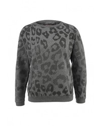 Женский темно-серый свитер с круглым вырезом от Emoi