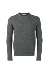 Мужской темно-серый свитер с круглым вырезом от Entre Amis