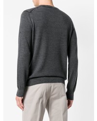 Мужской темно-серый свитер с круглым вырезом от Ballantyne