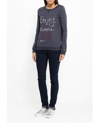 Женский темно-серый свитер с круглым вырезом от Frank NY