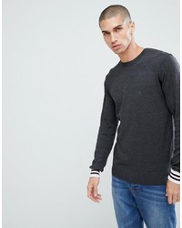 Мужской темно-серый свитер с круглым вырезом от French Connection